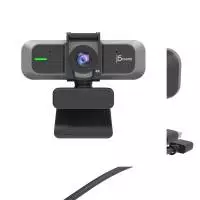 Уеб камера j5create JVU430, 4K Ultra HD, Два микрофона, 360&deg; Rotation, Черен