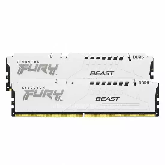 Памет Kingston FURY Beast White 32GB (2x16GB) DDR5 5200MHz CL36 EXPO - KF552C36BWEK2-32 
