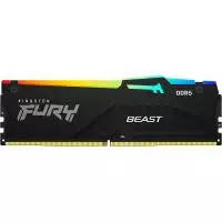 Памет Kingston FURY Beast Black RGB 16GB (1x16GB) DDR5 5600MHz CL40 - KF556C40BBA-16