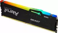 Памет Kingston FURY Beast Black RGB 16GB (1x16GB) DDR5 5600MHz CL40 - KF556C40BBA-16