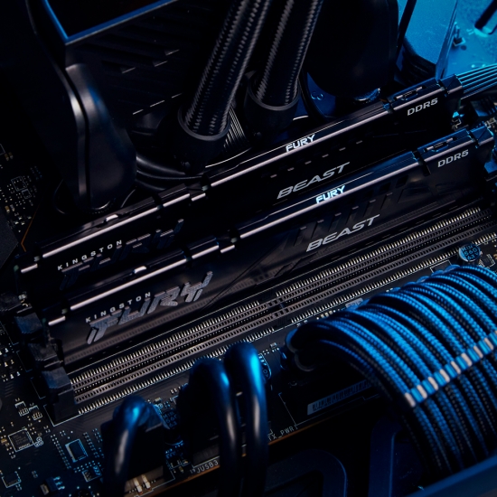 Памет Kingston FURY Beast Black 32GB (1x32GB) DDR5 6000MHz CL36 EXPO - KF560C36BBE-32