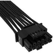 Кабел Corsair CP-8920331 Sleeved 12+4pin PCIe Gen 5 12VHPWR 600W cable, Type 4, BLACK