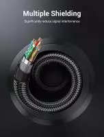 Vention кабел Display Port 1.4 DP M / M 8K 2m - Cotton Braided, Blue Aluminum Alloy - HCELH