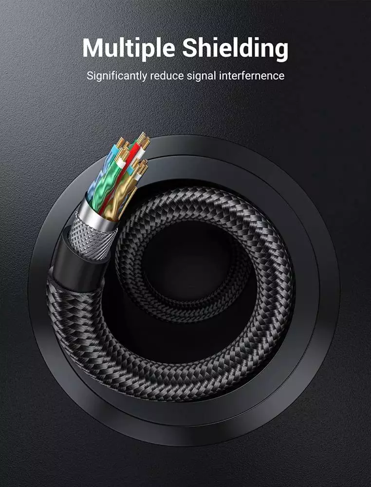 Vention кабел Display Port 1.4 DP M / M 8K 2m - Cotton Braided, Blue Aluminum Alloy - HCELH