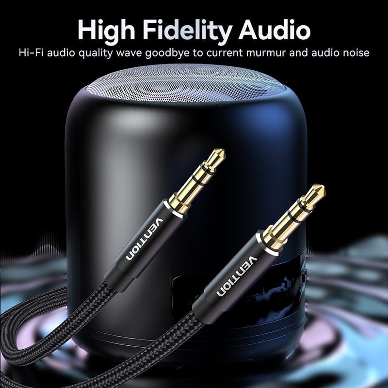 Câble audio Vention 3.5mm Audio Cable M/M Cotton Braided 0.5m - BAWBD