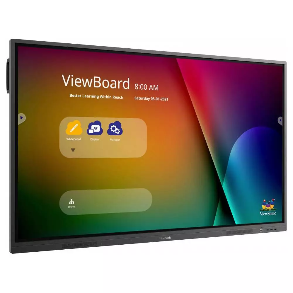 Тъч Дисплей ViewSonic IFP6532-2, 65", TFT DLED, UHD 3840x2160, 6.5ms, Cortex-A55, 4GB RAM, LAN, USB, RS232