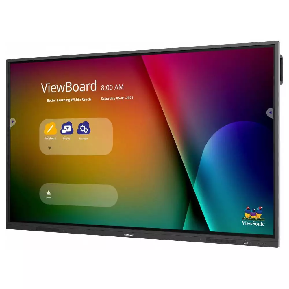 Тъч Дисплей ViewSonic IFP6532-2, 65", TFT DLED, UHD 3840x2160, 6.5ms, Cortex-A55, 4GB RAM, LAN, USB, RS232