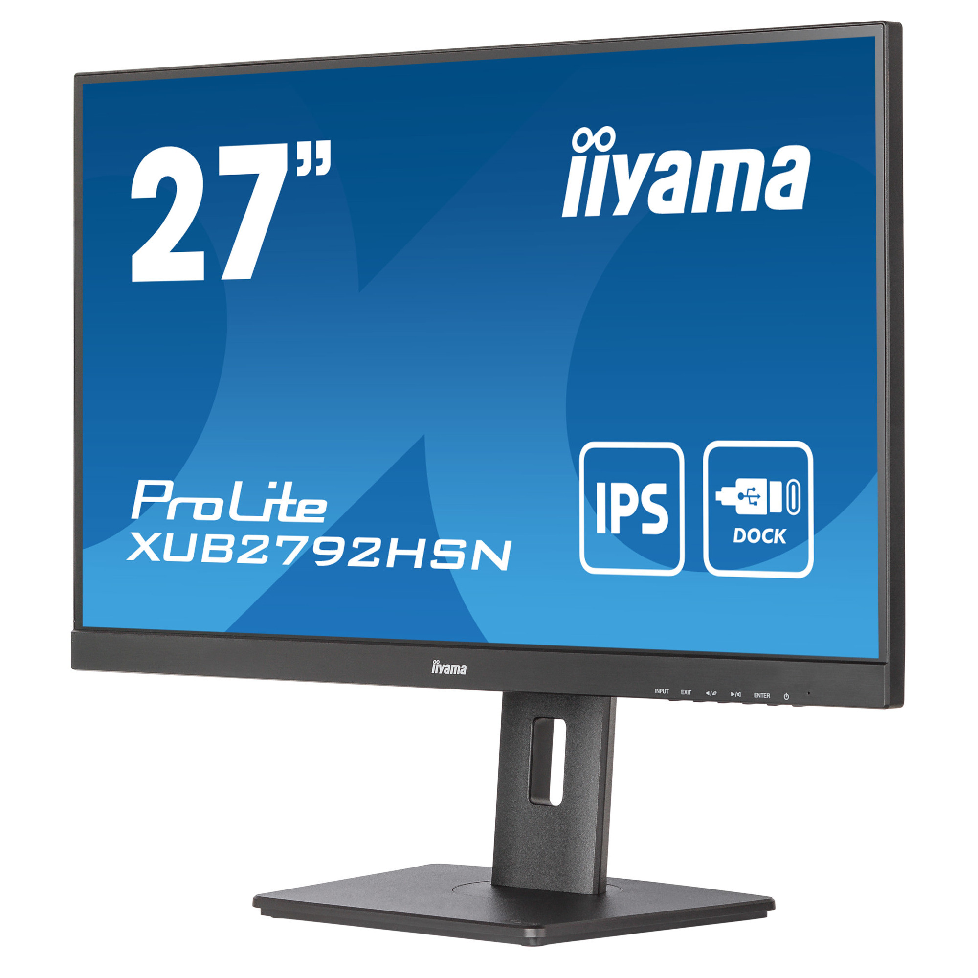 Οθόνη IIYAMA ProLite XUB2792HSN-B5 27", IPS, FHD 1920x1080, 75Hz, 4ms, HDMI, DisplayPort, USB-C