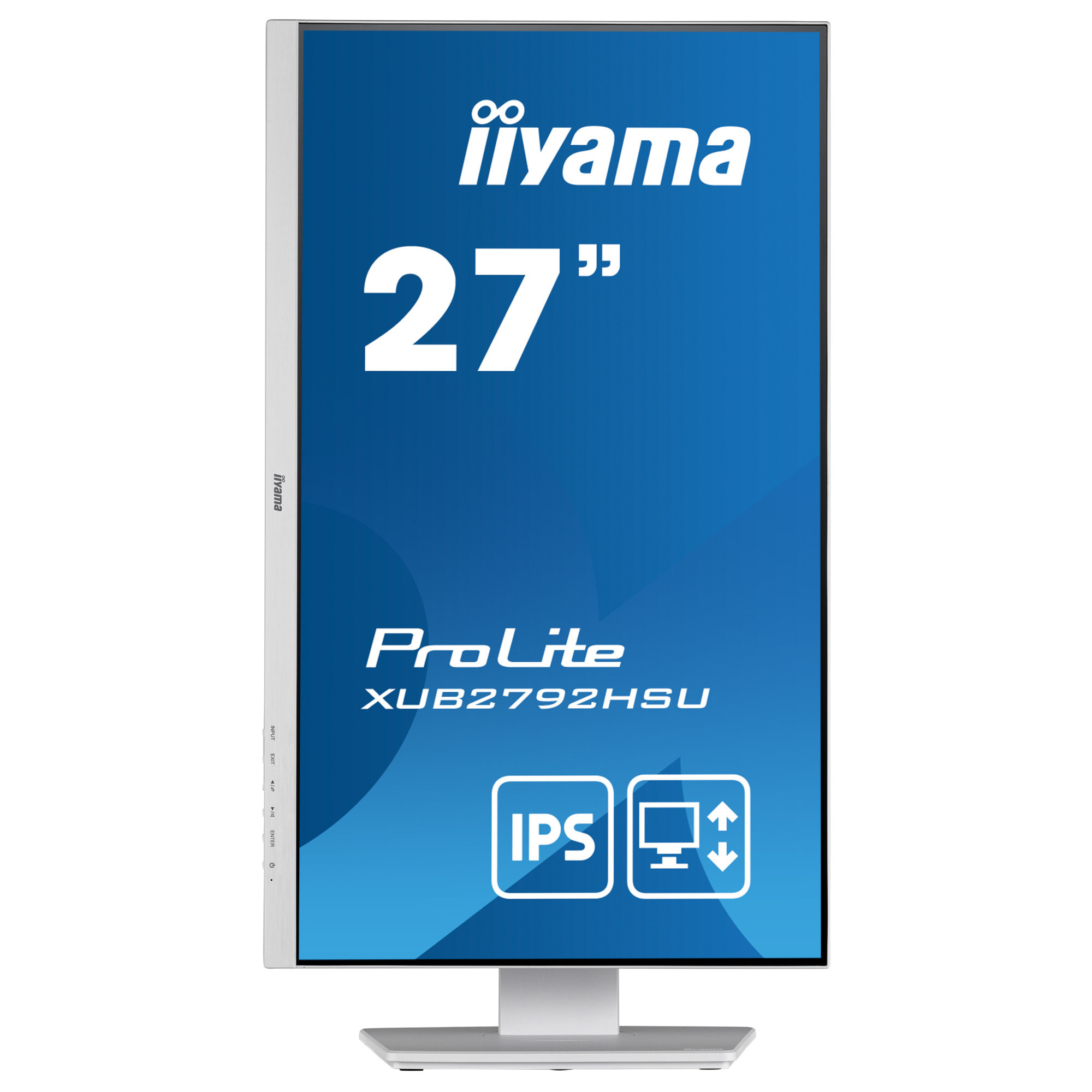 Монитор IIYAMA ProLite XUB2792HSU-W5 27", IPS, FHD 1920x1080, 75Hz, 4ms, VGA, HDMI, DisplayPort