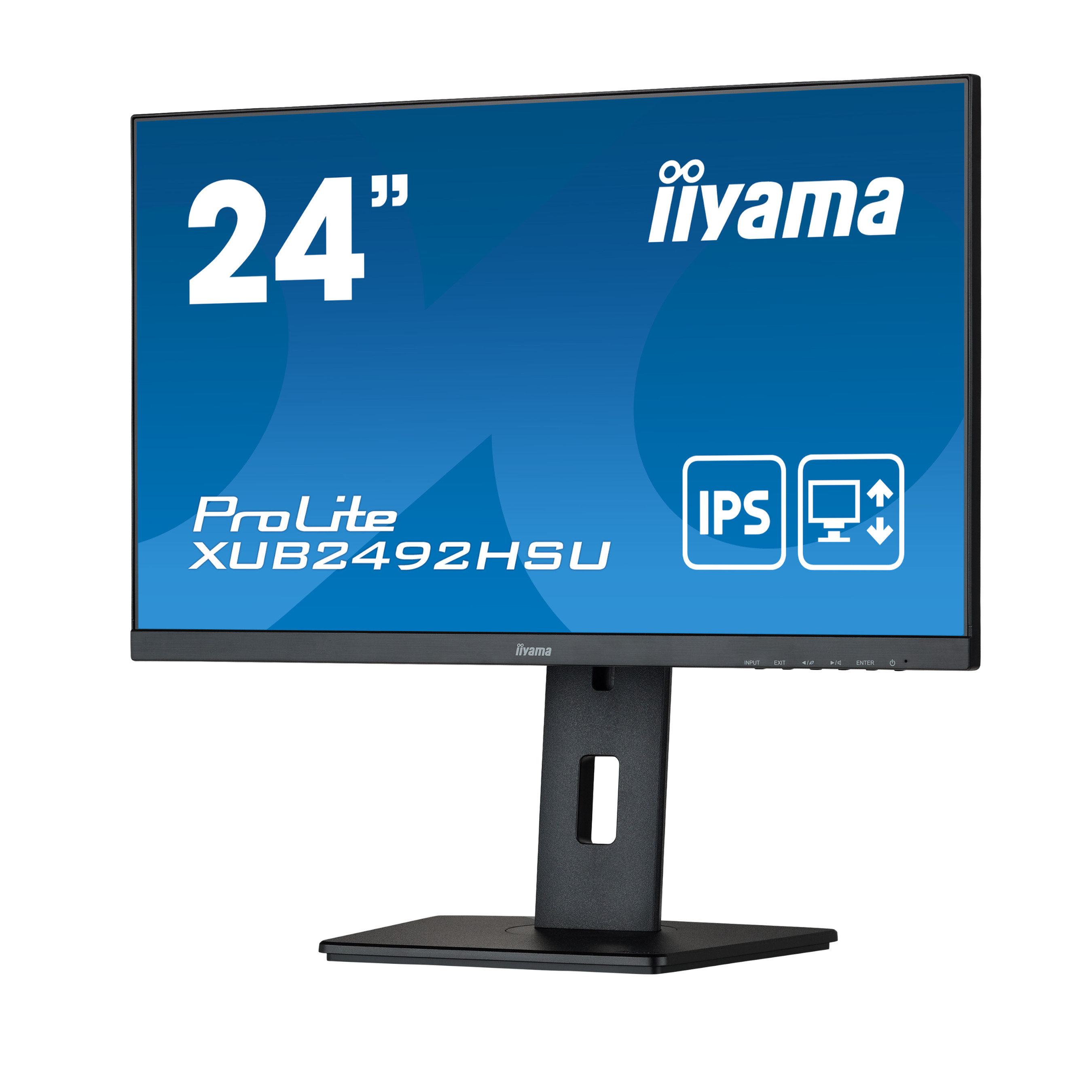 Монитор IIYAMA ProLite XUB2492HSU-B5 23.8" , IPS, FHD 1920x1080, 75Hz, 4ms, VGA, HDMI, DisplayPort