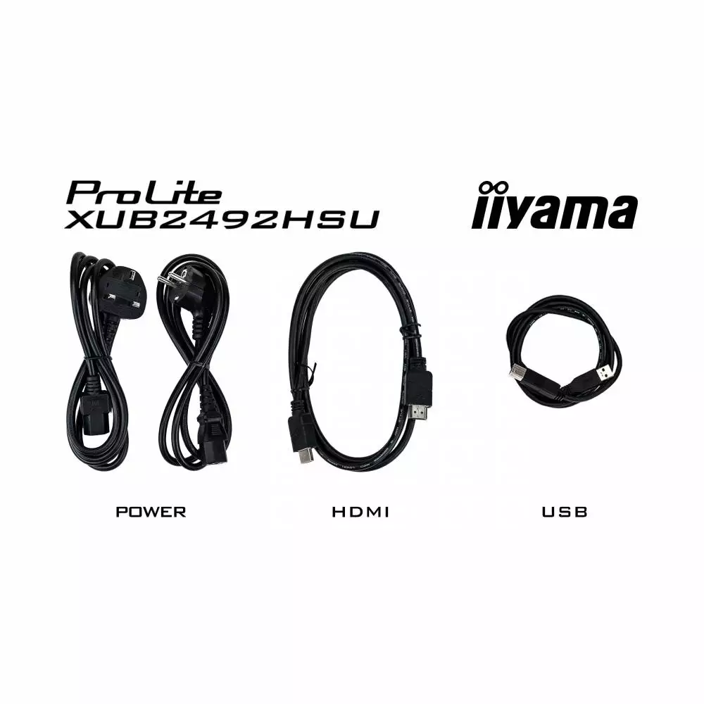Монитор IIYAMA ProLite XUB2492HSU-B5 23.8" , IPS, FHD 1920x1080, 75Hz, 4ms, VGA, HDMI, DisplayPort