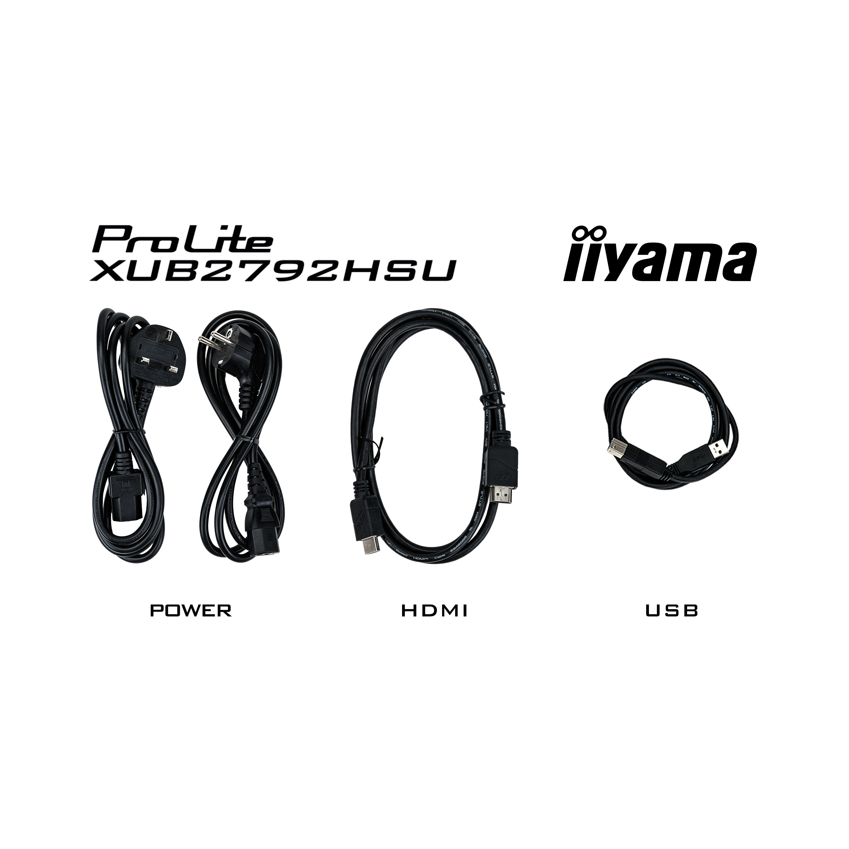 Монитор IIYAMA ProLite XUB2792HSU-B5 27", IPS, FHD 1920x1080, 75Hz, 4ms, VGA,HDMI, DisplayPort
