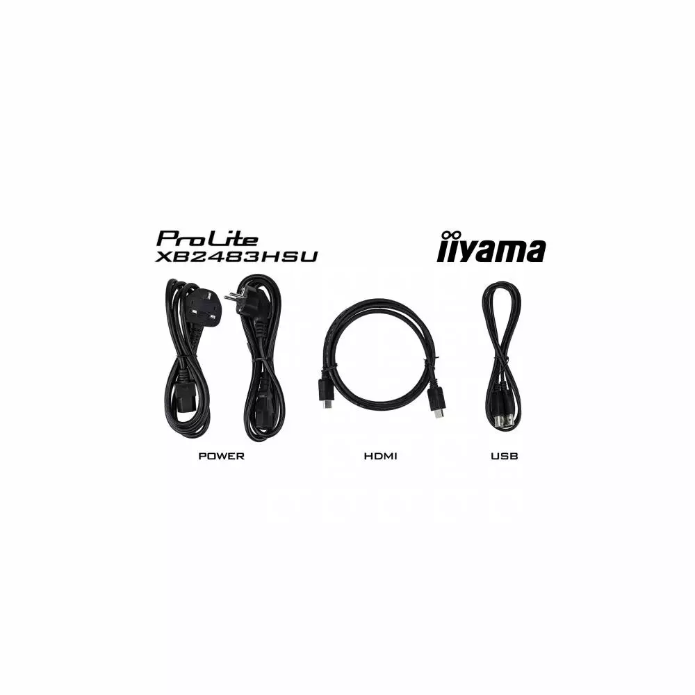Монитор IIYAMA ProLite XB2483HSU-B5 23.8", VA, FHD 1920x1080, 75Hz, 4ms, HDMI, DisplayPort