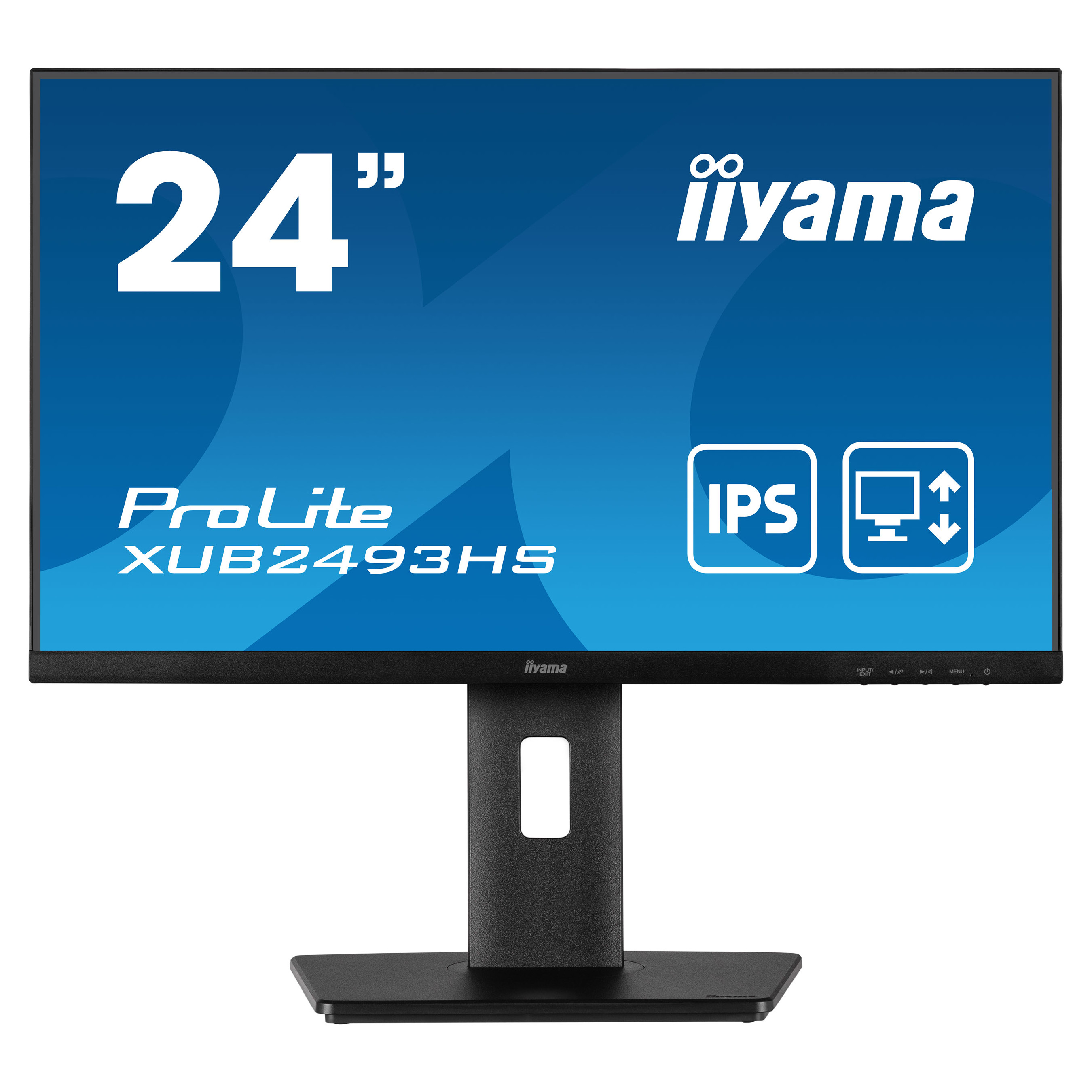 Монитор IIYAMA ProLite XUB2493HS-B5 23.8" , IPS, FHD 1920x1080, 75Hz, 4ms,HDMI, DisplayPort