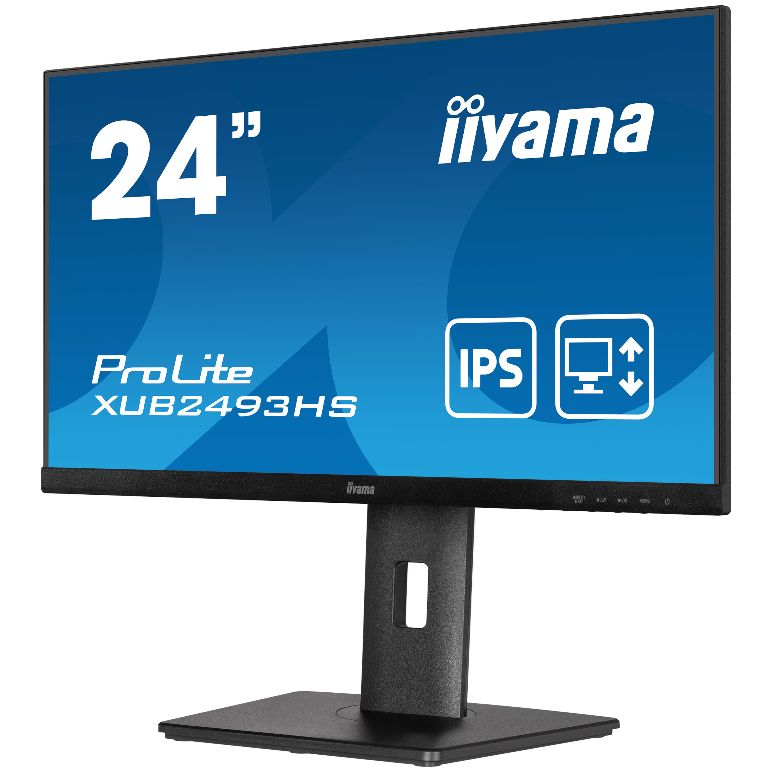 Монитор IIYAMA ProLite XUB2493HS-B5 23.8" , IPS, FHD 1920x1080, 75Hz, 4ms,HDMI, DisplayPort