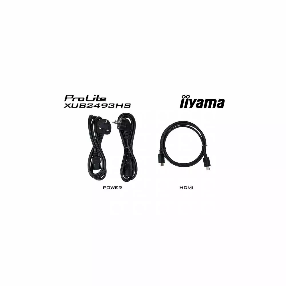 Монитор IIYAMA ProLite XUB2493HS-B5 23.8" , IPS, FHD 1920x1080, 75Hz, 4ms,HDMI, DisplayPort