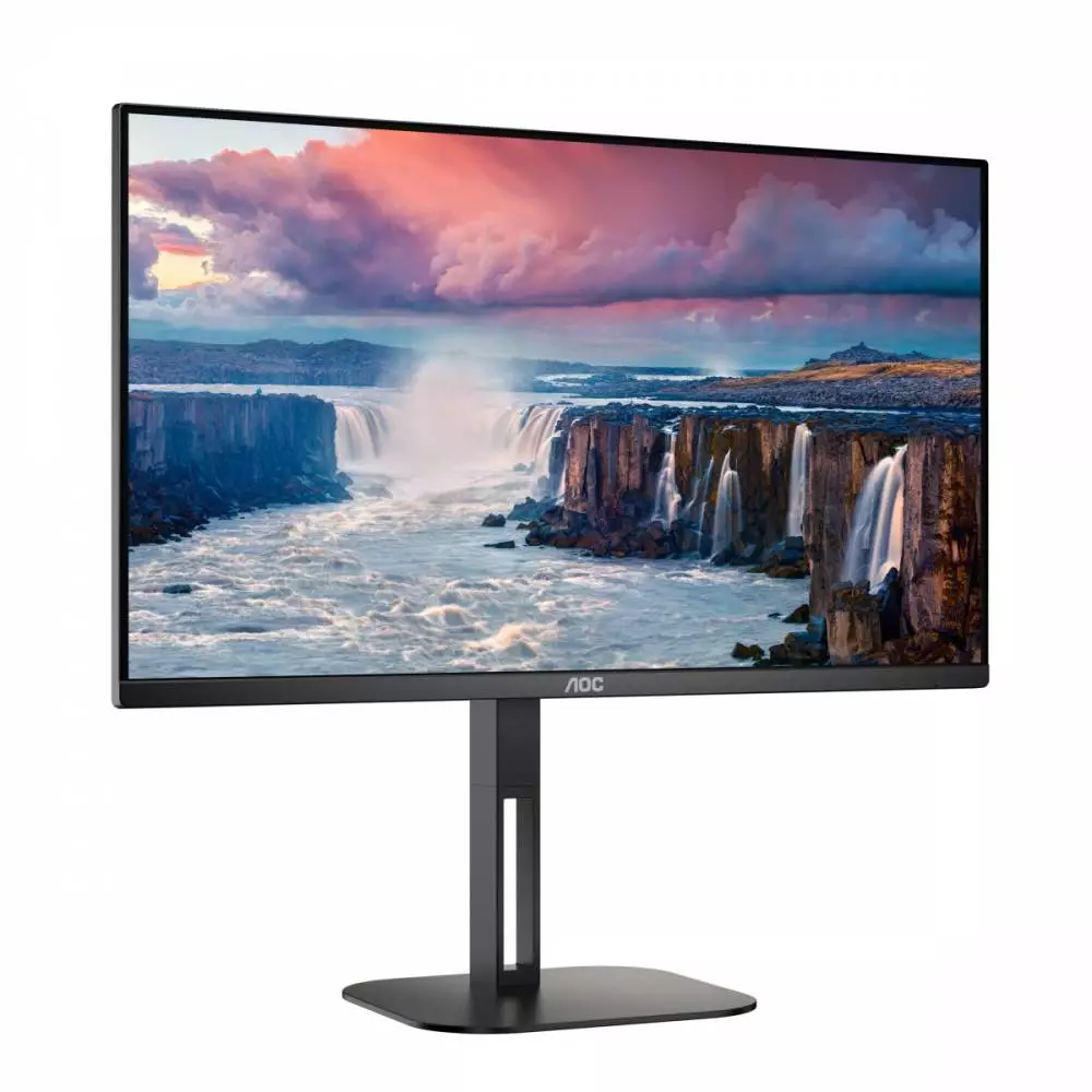 Монитор AOC Q27V5C/BK, 27", IPS, QHD 2560x1440, 75Hz, 1ms, HDMI, DP, USB-C, AMD FreeSync