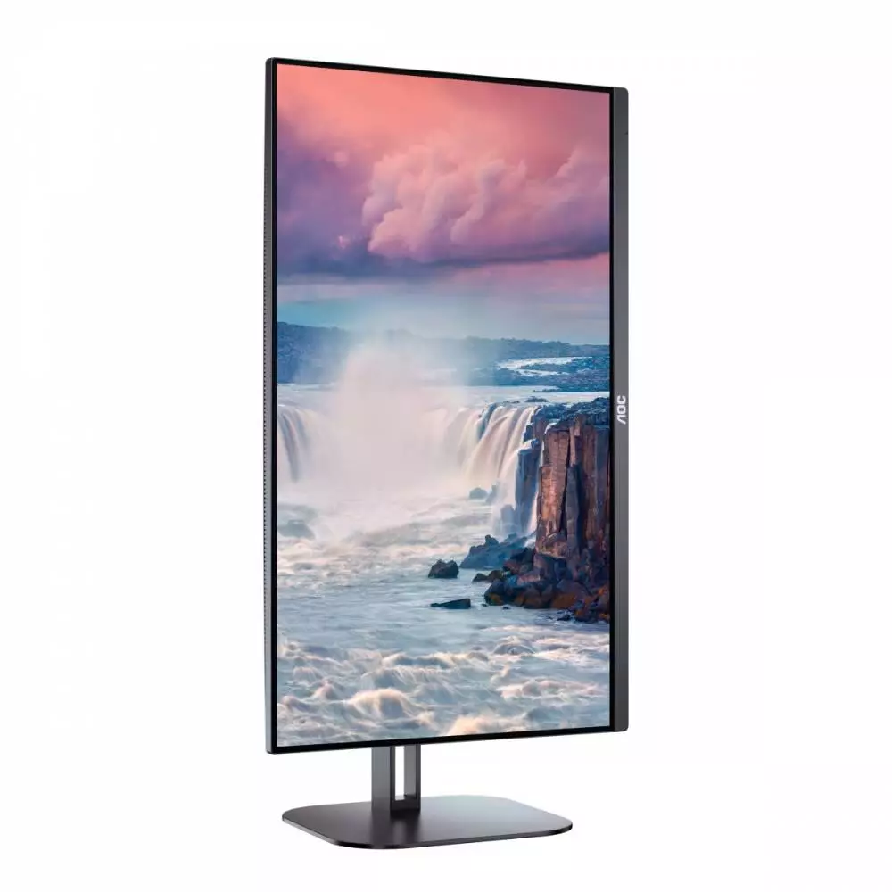 Монитор AOC Q27V5C/BK, 27", IPS, QHD 2560x1440, 75Hz, 1ms, HDMI, DP, USB-C, AMD FreeSync