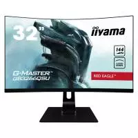 Монитор IIYAMA G-MASTER GB3266QSU-B1, 31.5", VA Curved, QHD 2560x1440, 144Hz, 1ms, HDR, HDMI, DP, AMD FreeSync Premium