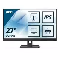Монитор AOC 27P2Q, 27", IPS, FHD 1920x1080, 75Hz, 4ms, HDMI, VGA, DVI
