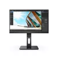 Монитор AOC 24P2C, 23.8", IPS, FHD 1920x1080, 75Hz, 4ms, USB-C, KVM, DP, HDMI