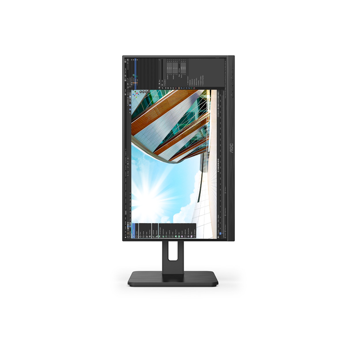 Monitor AOC 24P2C, 23.8", IPS, FHD 1920x1080, 75Hz, 4ms, USB-C, KVM, DP, HDMI