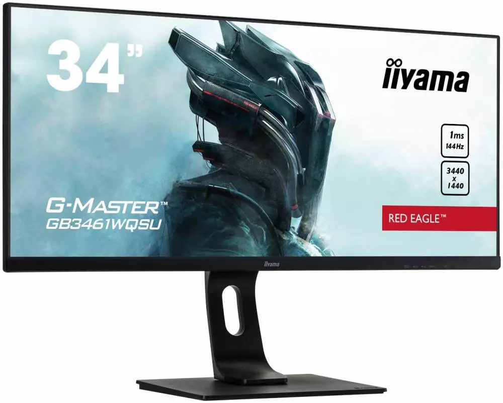Монитор IIYAMA G-MASTER GB3461WQSU-B1, 34", IPS, 3440x1440, 144Hz, 1ms, HDR, AMD FreeSync Premium
