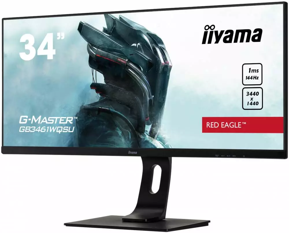 Монитор IIYAMA G-MASTER GB3461WQSU-B1, 34", IPS, 3440x1440, 144Hz, 1ms, HDR, AMD FreeSync Premium