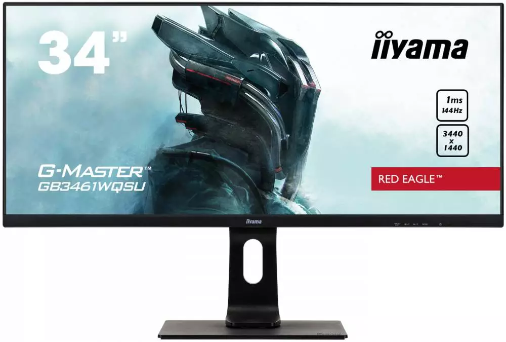 Монитор IIYAMA G-MASTER GB3461WQSU-B1, 34", IPS, 3440x1440, 144Hz, 1ms, HDR, AMD FreeSync Premium