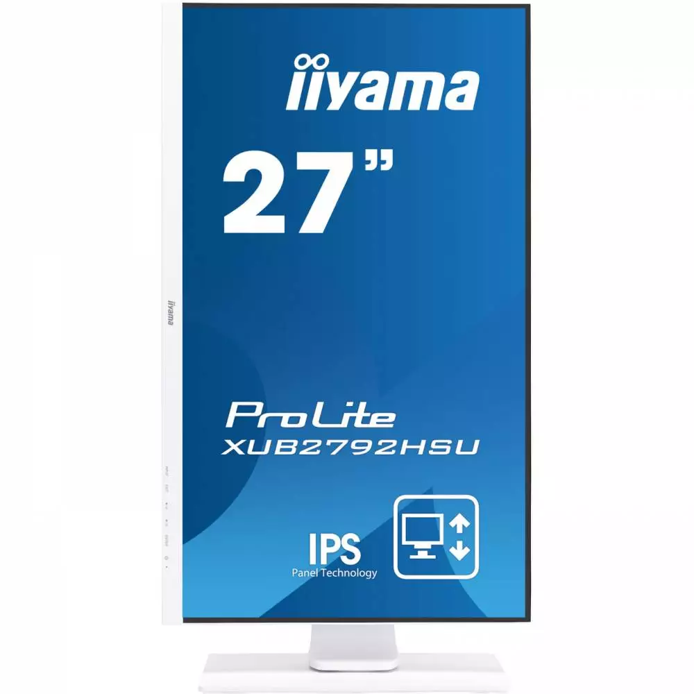 Монитор IIYAMA XUB2792HSU-W1, 27", IPS, FHD 1920x1080, 60Hz, 4ms, USB, VGA, HDMI, DP