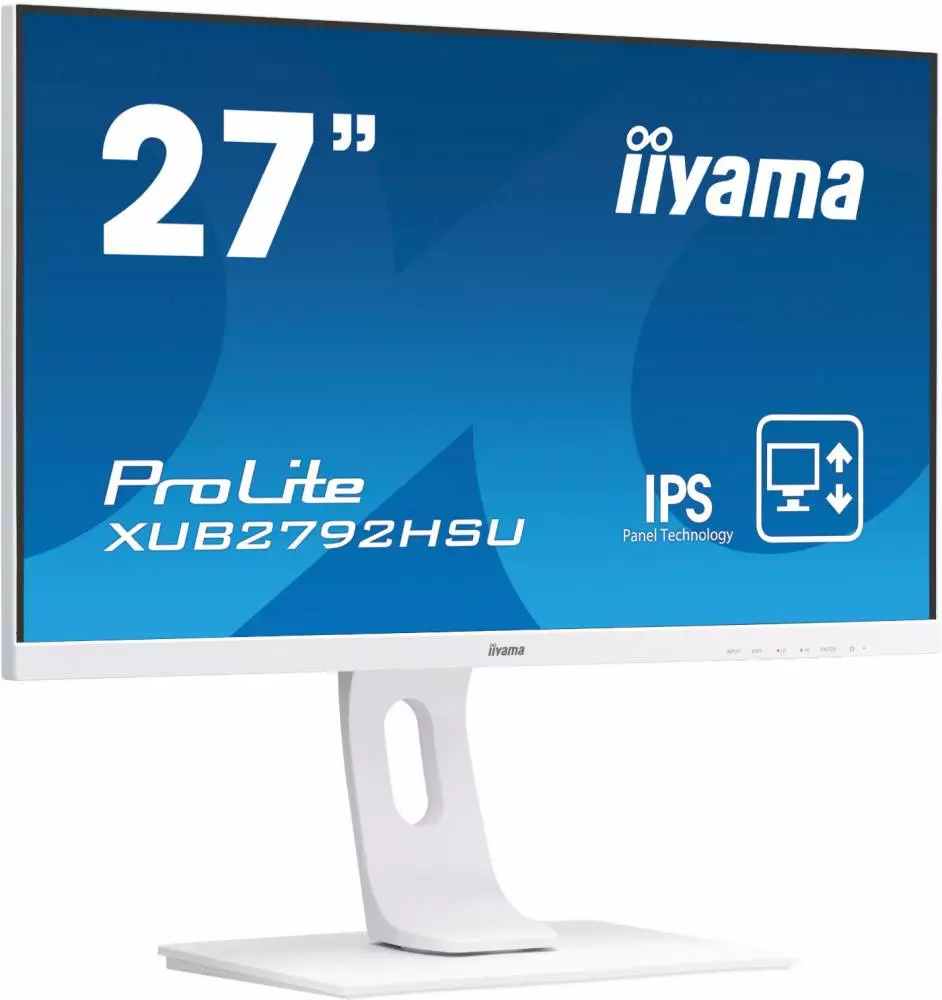 Монитор IIYAMA XUB2792HSU-W1, 27", IPS, FHD 1920x1080, 60Hz, 4ms, USB, VGA, HDMI, DP