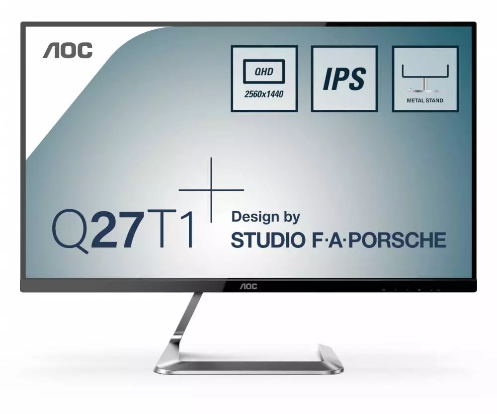 Οθόνη AOC Q27T1, 27", IPS, QHD 2560x1440, 60Hz, 8ms, DP, HDMI