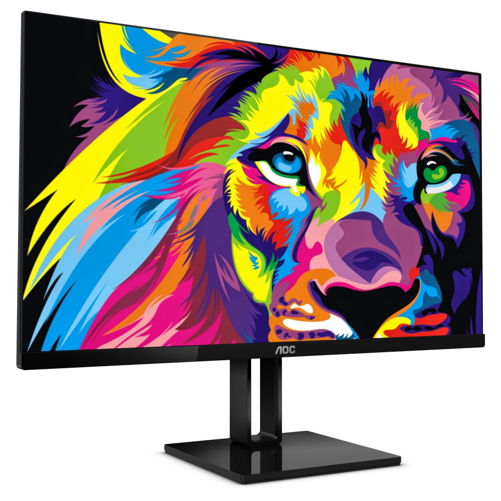 Монитор AOC 22V2Q, 21.5", IPS, FHD 1920x1080, 75Hz, 5ms, HDMI, DP, AMD FreeSync
