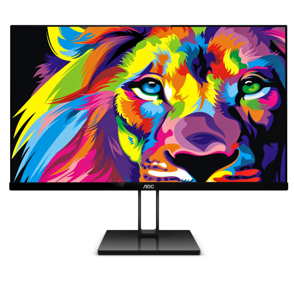 Монитор AOC 22V2Q, 21.5", IPS, FHD 1920x1080, 75Hz, 5ms, HDMI, DP, AMD FreeSync