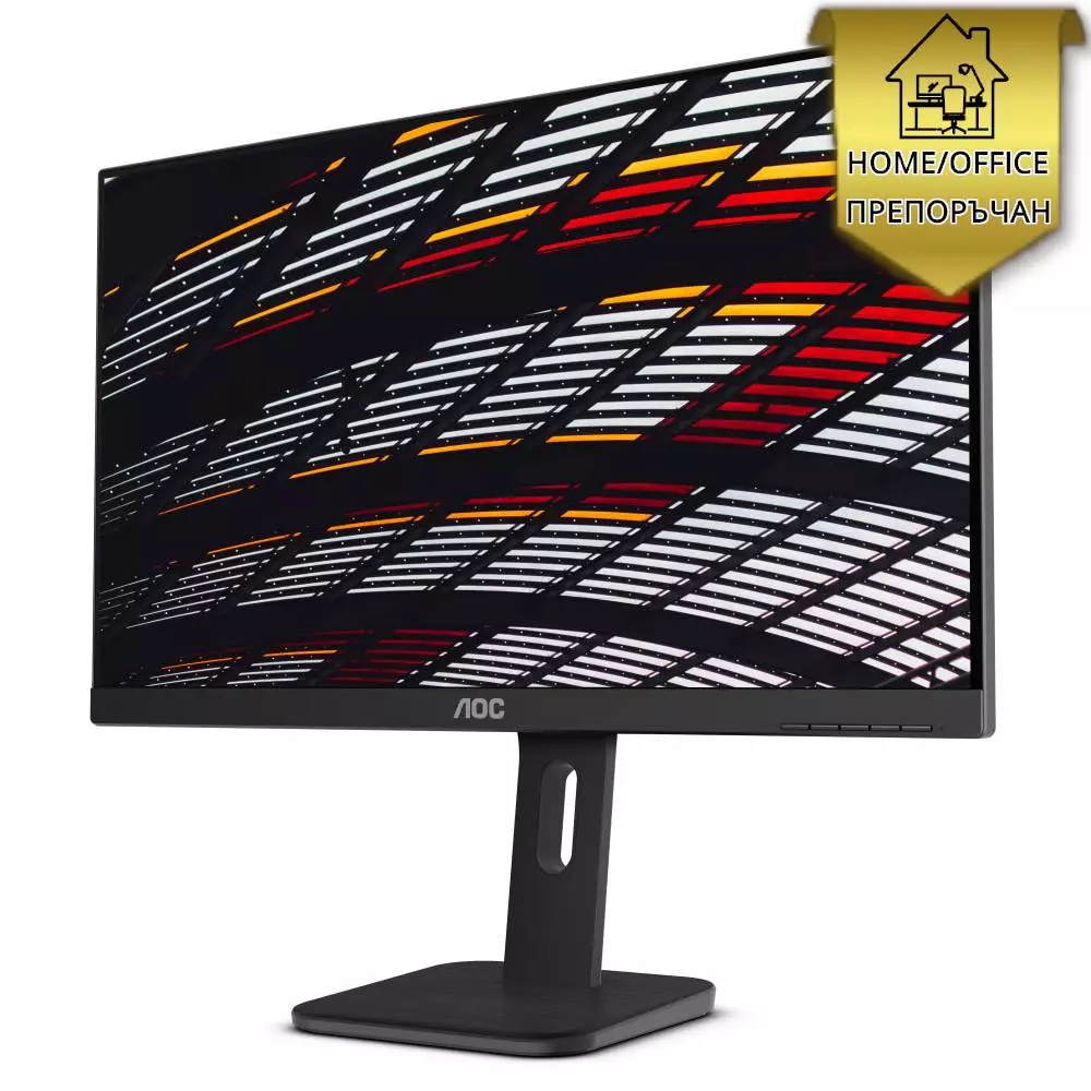 Монитор AOC 24P1, 23.8", IPS, FHD 1920x1080, 60Hz, 5ms, HDMI, DP, VGA