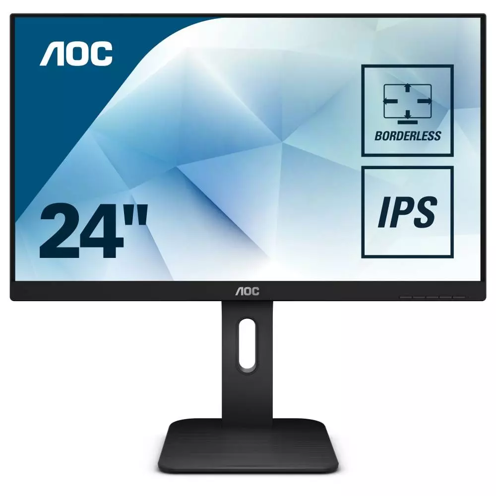 Монитор AOC 24P1, 23.8", IPS, FHD 1920x1080, 60Hz, 5ms, HDMI, DP, VGA