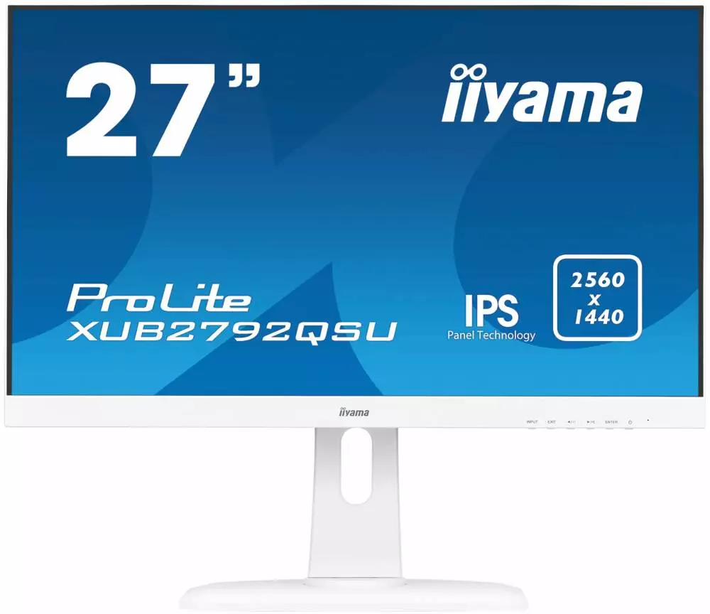 Οθόνη IIYAMA ProLite XUB2792QSU-W1, 27", IPS, QHD 2560x1440, 70Hz, 5ms, HDMI, DP, USB