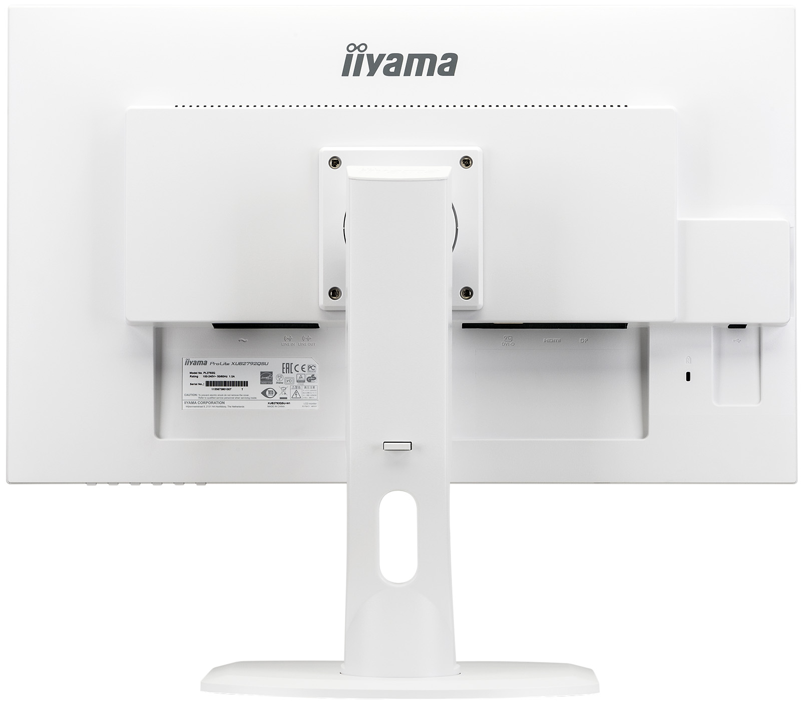 Οθόνη IIYAMA ProLite XUB2792QSU-W1, 27", IPS, QHD 2560x1440, 70Hz, 5ms, HDMI, DP, USB