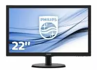 Монитор Philips 223V5LHSB/00, 21.5", TN, FHD 1920x1080, 60Hz, 5ms, VGA, HDMI