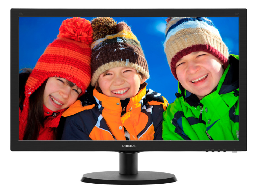 Монитор Philips 223V5LHSB/00, 21.5", TN, FHD 1920x1080, 60Hz, 5ms, VGA, HDMI