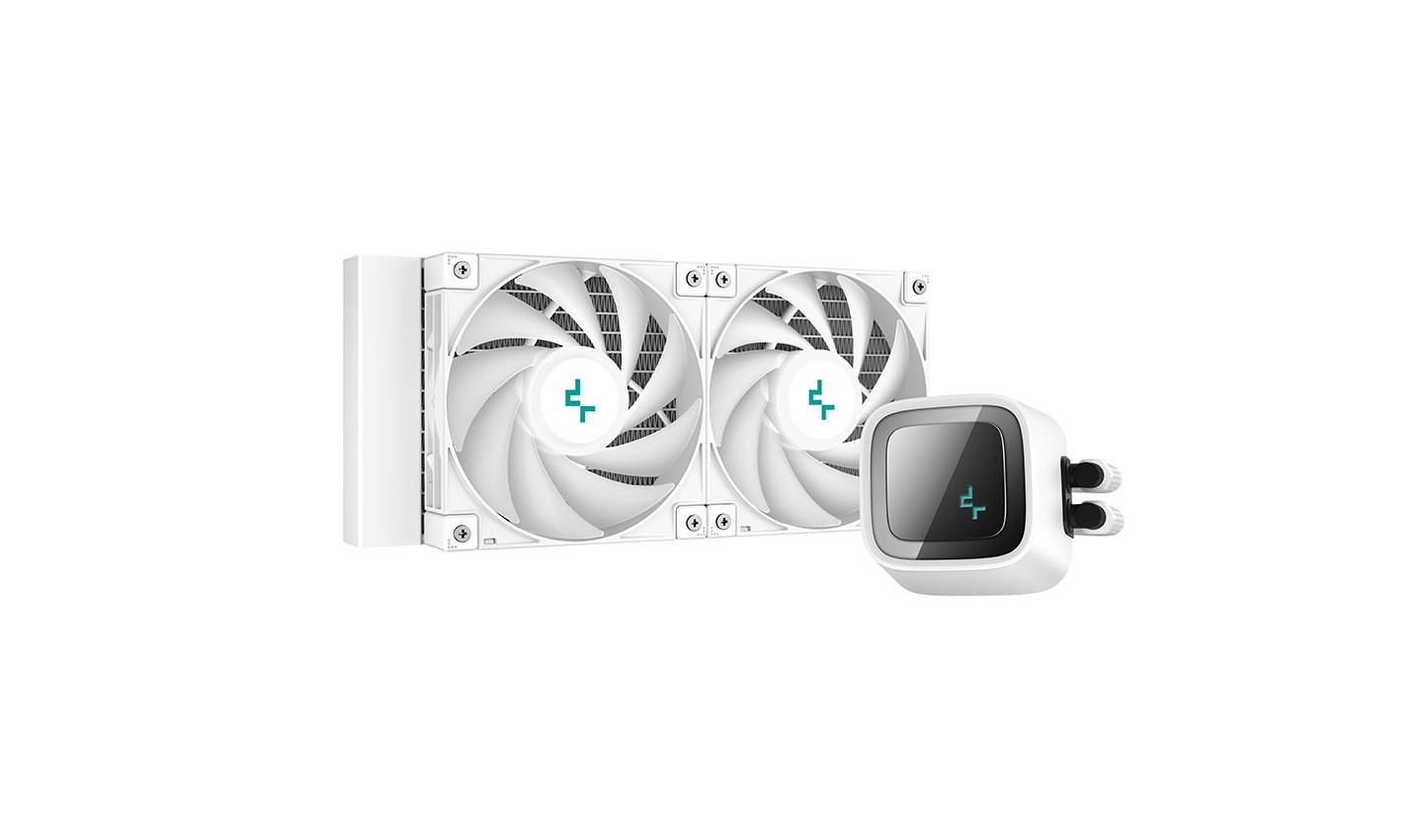 Водно охлаждане за процесор DeepCool LS520 White ARGB Water Cooling, Infinity mirror design
