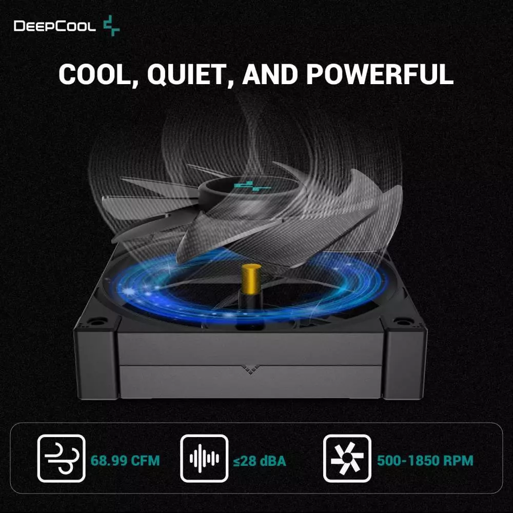 Охладител за процесор DeepCool AK620 Zero Dark Dual-Tower CPU Cooler