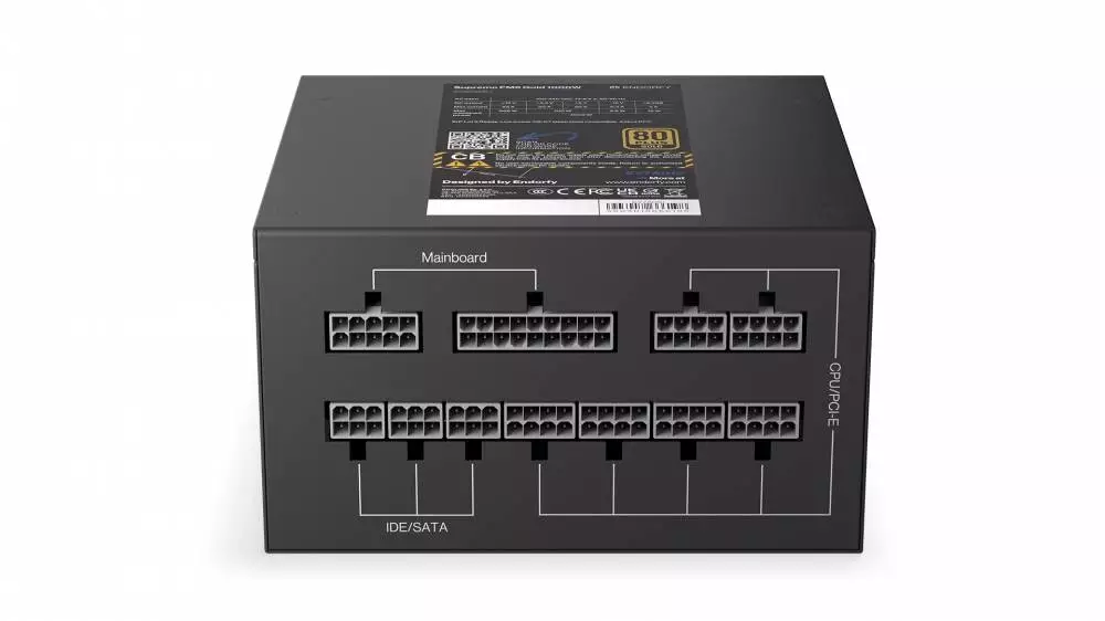 Захранване Endorfy Supremo FM5 Gold 1000W 80 Plus Gold Fully Modular - EY7A010