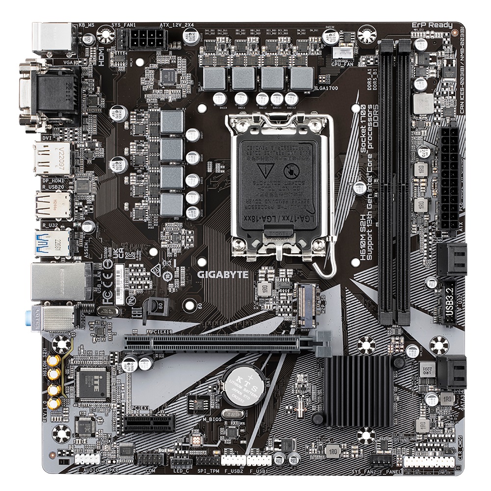 Дънна палтка Gigabyte H610M S2H DDR5 LGA1700