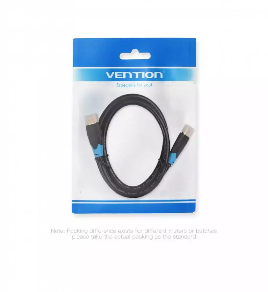 Vention Кабел HDMI v2.0 M / M 4K/60Hz Gold - 1.5M Black - AACBG