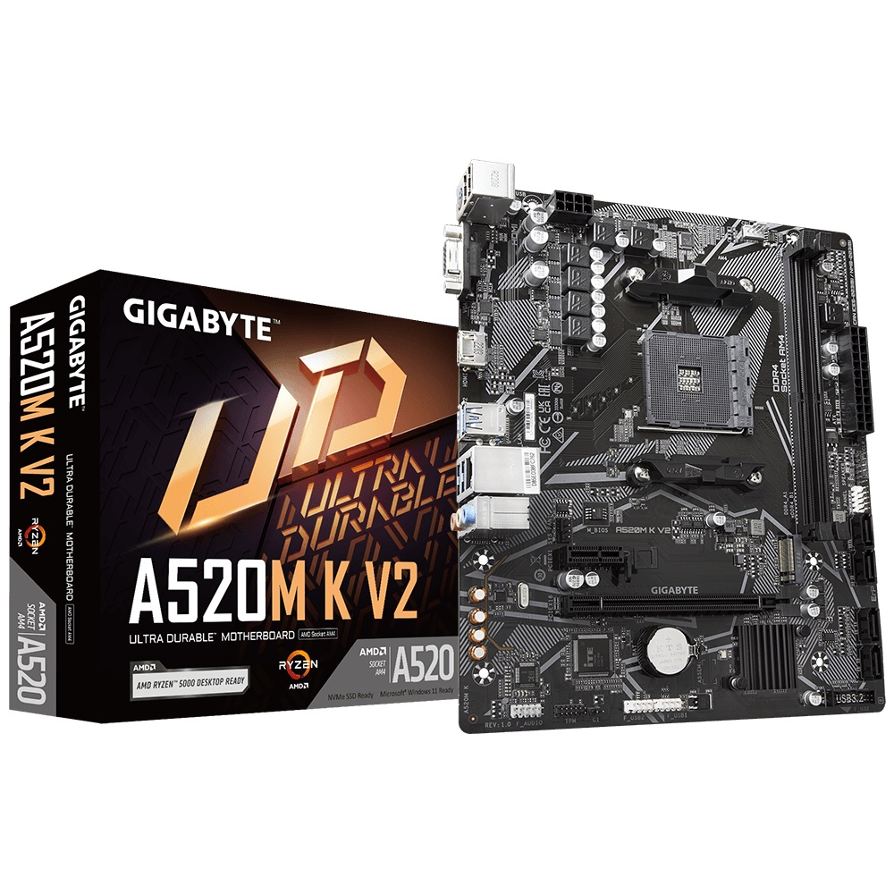 Дънна платка Gigabyte A520M K V2 AM4