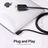 Vention Кабел Type-C to HDMI Cable Right Angle 1.5M Black - CGVBG
