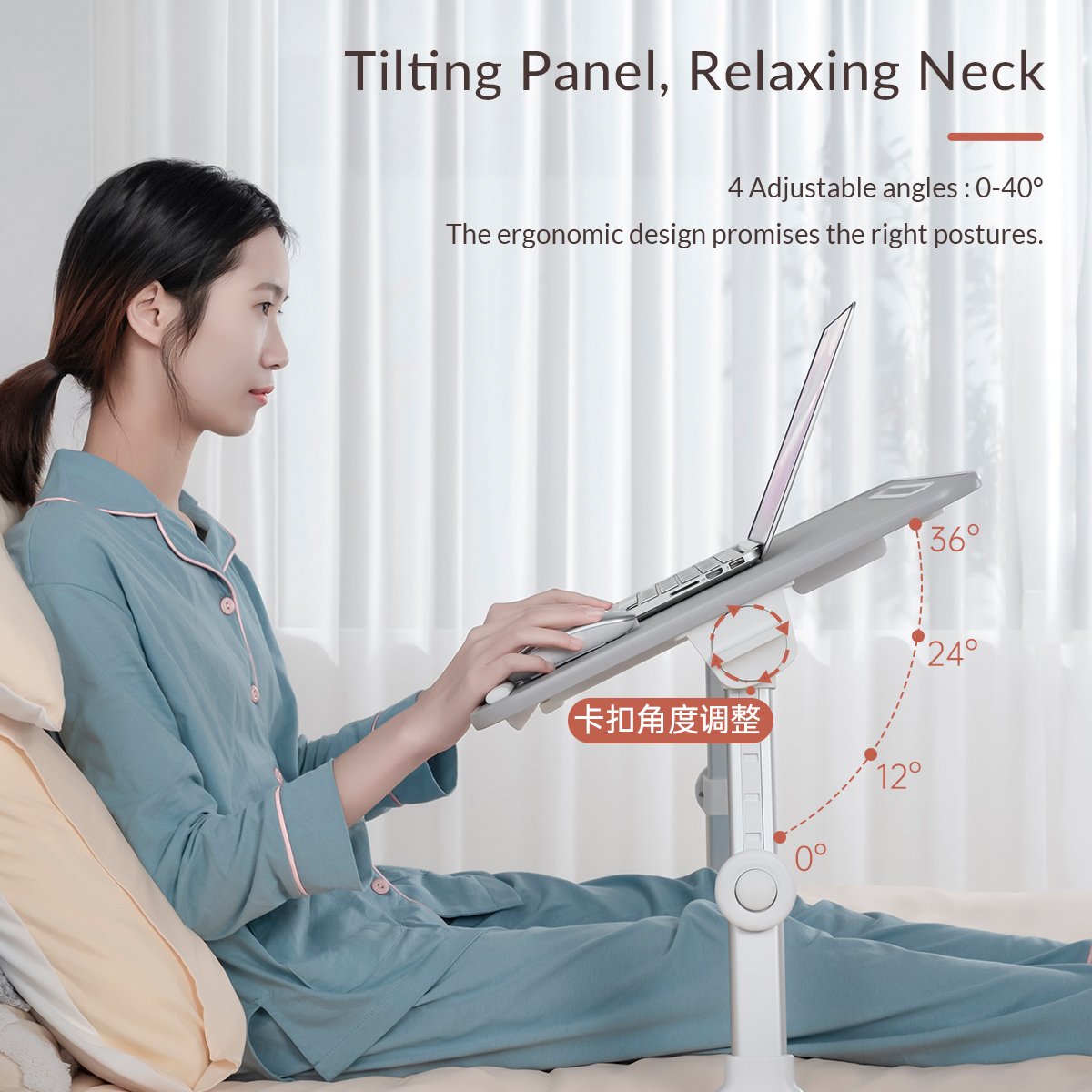 Orico бюро за лаптоп Laptop Desk - LRZ-64-GY