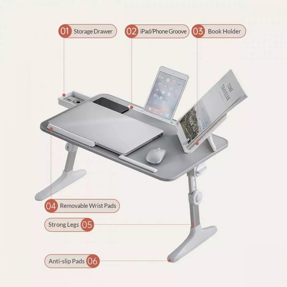 Orico бюро за лаптоп Laptop Desk - LRZ-64-GY