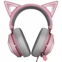 Геймърски слушалки Razer Kraken BT Headset - Kitty Edition, Quartz, Wireless, Razer Chroma RGB - RZ04-03520100-R3M1